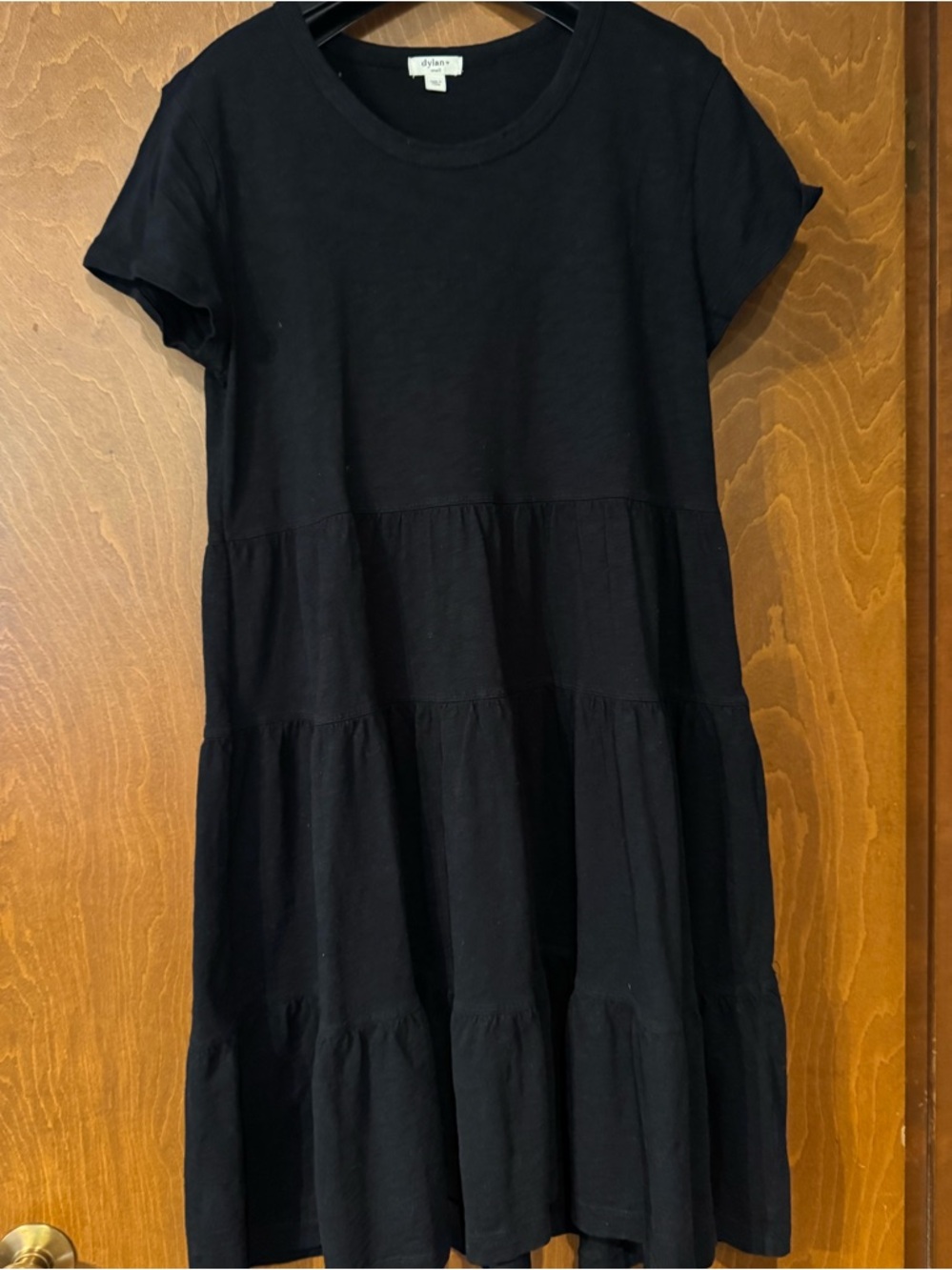 Dylan Black Women's Short-Sleeve Tiered Dress - Picture 7 of 9